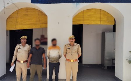 बाराबंकी न्यूज़: 10 किलो गांजे की खेप के साथ दो गिरफ्तार।