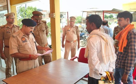 हरदोई न्यूज़: एसपी ने थाना हरपालपुर व सांडी में सुनी जन समस्याएं।