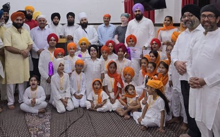 देवबंद न्यूज़: सात दिवसीय गुरमत सिखलाई कैंप के समापन पर 40 बच्चों को किया सम्मानित।