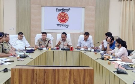 शाहजहांपुर न्यूज़: जिलाधिकारी ने ली बकरीद पर कानून एवं शांति व्यवस्था के दृष्टिगत महत्वपूर्ण बैठक। 