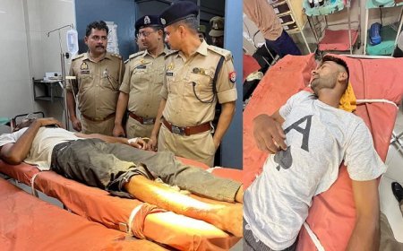 शाहजहांपुर न्यूज़: दारोगा का पिस्टल छीनने वाला शातिर बदमाश पुलिस मुठभेड़ में गोली लगने से घायल।