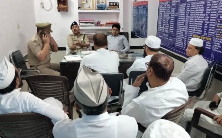 ईदगाह देवबंद में सुबह 6:30 बजे होगी ईद की नमाज, अधिकारियों और जिम्मेदारों की हुई बैठक।