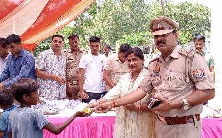 ज्येष्ठ मास के चौथे बड़े मंगल पर पाली थाने पर हुआ विशाल भंडारे का आयोजन।