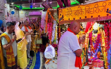 धूमधाम से मनाया गया बांके बिहारी जी का वार्षिकोत्सव।