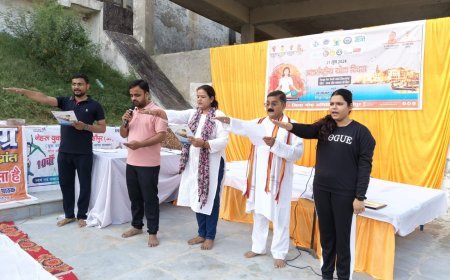 शाहजहांपुर न्यूज़: महिला सशक्तिकरण हेतु राजघाट पर योग कार्यक्रम का आयोजन।