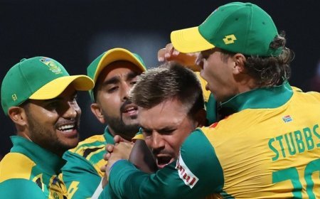 T20 World Cup 2024: वेस्टइंडीज पर शानदार जीत के साथ दक्षिण अफ्रीका का सेमीफाइनल में प्रवेश, जानिए मैच का पूरा हाल।