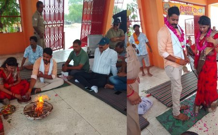 उन्नाव न्यूज़: पहले इश्क परवान चढ़ा फिर बढ़ने लगी दूरी...मुकदमे तक पहुंची बात, लोकलाज के डर से खाकी ने मंदिर में रचाई शादी। 