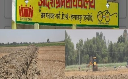 हरदोई न्यूज़: महिला किसान के खेत गाटा संख्या 585 से जबरन अवैध खनन कर, किसान के खेत में ही बना दी सड़क। 