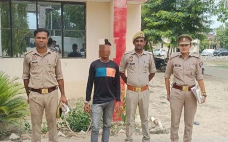 गाजीपुर न्यूज़: पाक्सोे एक्ट का आरोपी गिरफ्तार।