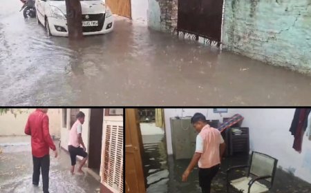 हरदोई न्यूज़: मानसून की पहली ही बारिश ने खोल कर रख दी हरदोई नगर पालिका की पोल।