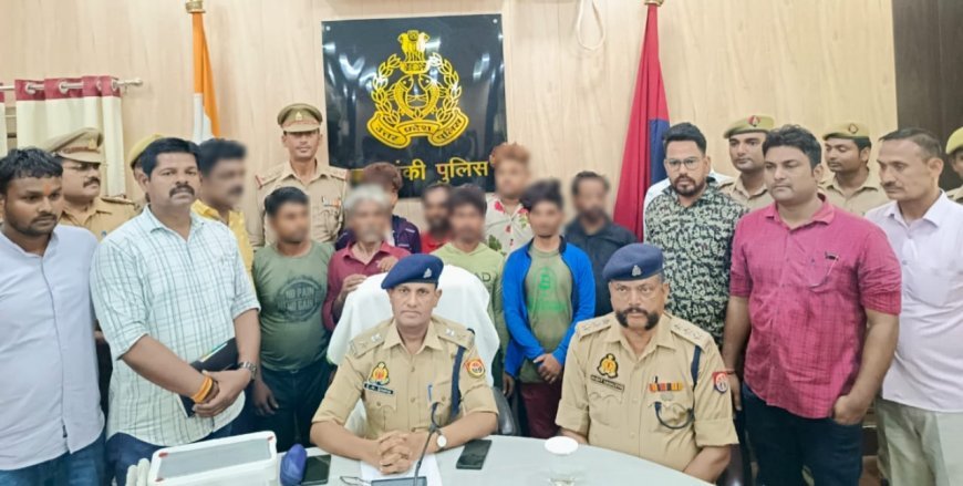 बाराबंकी न्यूज़: चोरी-डकैती की योजना बना रहा गिरोह चढ़ा पुलिस के हत्थे, 08 गिरफ्तार।