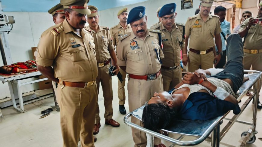 हरदोई न्यूज़: पुलिस ने मुठभेड़ में अंतर्जनपदीय शातिर आरोपी को किया गिरफ्तार, दो आरोपी मौके से फरार, दो पुलिसकर्मी भी हुए घायल। 