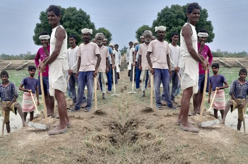 हरदोई न्यूज़: मनरेगा मजदूरों ने लगाया काम से भगाने का आरोप।