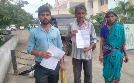 मध्यप्रदेश न्यूज़: नेता की जमीन लेना परिवार को पड़ा भारी,कब्जा लेने 5 साल से भटक रहा ग्रामीण, दबंगो के आतंक से भयभीत ग्रामीण ने कलेक्टर से लगाई गुहार।