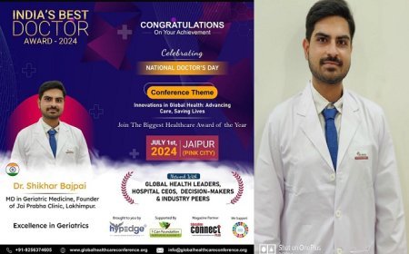 लखीमपुर खीरी न्यूज़: इंडियास बेस्ट डॉक्टर अवार्ड से सम्मानित हुए जिला अस्पताल के डॉ शिखर बाजपेई।