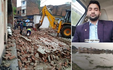 सीतापुर न्यूज़: दो दिन हो रही झमाझम बारिश से दीवार ढहने से एक की मौत, और जगह-जगह हुई जल भराव की समस्या।