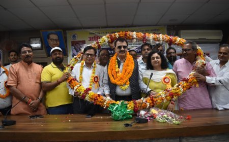 गाजीपुर न्यूज़: सिंचाई संघ द्वारा किया गया भव्य सम्मान समारोह का आयोजन।