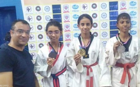 हरदोई न्यूज़: चौथी नेशनल ताइक्वांडो चैंपियनशिप, हरदोई के शौर्य और निक्स ने साधा स्वर्ण। 