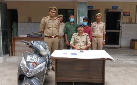 हापुड़ न्यूज़: रैकी कर व्यापारी से लूट की घटना को अंजाम देने वाले दो गिरफ्तार।