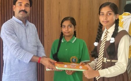 गाजीपुर न्यूज़: दो होनहार छात्राओ का जवाहर नवोदय विद्यालय में हुआ चयन। 