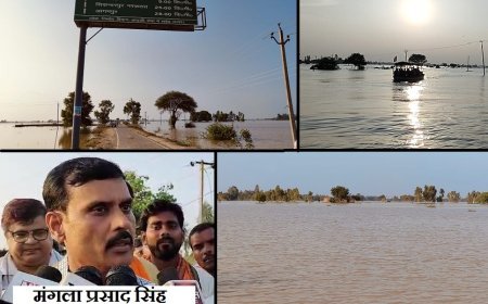  हरदोई में भयंकर बाढ़, 12 गांव बाढ़ से जलमग्न, जिलाधिकारी ने लिया जायजा, दिये आवश्यक दिशा निर्देश। 