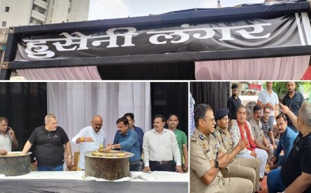 कानपुर न्यूज़: हुसैनी लंगर का आयोजन, मानवता का संदेश फैलाने हेतु रिजर्व बैंक ऑफ इंडिया के पास लगाया स्टाल।