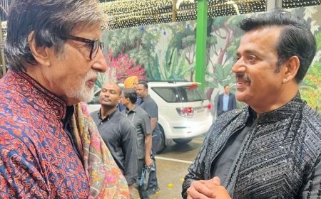 अंबानी परिवार के शादी समारोह में अमिताभ बच्चन से मिले रवि किशन, जानिए पोस्ट शेयर कर क्या कहा।