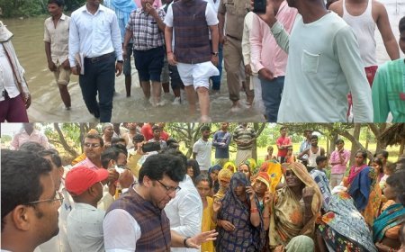 हरदोई न्यूज़: राज्यमंत्री ने बावन ब्लॉक के बाढ़ग्रस्त क्षेत्र का किया दौरा, प्रभावितों की समस्याओं को सुना। 
