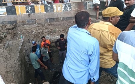 देवबंद न्यूज़: जलनिकासी को फ्लाईओवर के नीचे कराई नाले की खोदाई। 