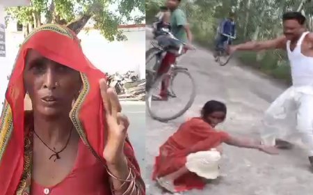 सम्भल न्यूज़: विधवा महिला की चप्पलों से पिटाई की घटना का वीडिओ वायरल, चार पर केस।