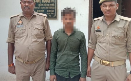 हरदोई न्यूज़: अवैध शस्त्र के साथ वीडियो वायरल होने पर एक अभियुक्त गिरफ्तार।