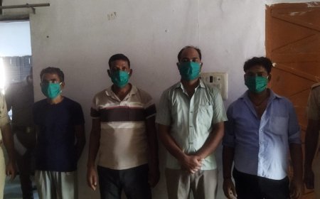 हरदोई न्यूज़ - महिला से मारपीट करने के मामले में 4 गिरफ्तार