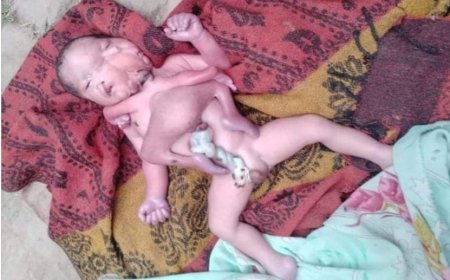 सीतापुर: महिला ने चार हाथ-पैर वाले अद्भुत बच्चे को दिया जन्म, 5 घंटे बाद मौत