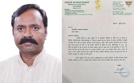 मिश्रिख से बीजेपी  सांसद अशोक रावत ने राज्यपाल से सीतापुर DFO की शिकायत।