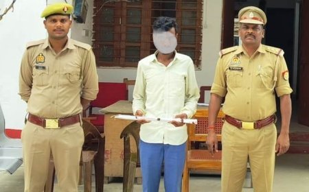 सीतापुर न्यूज़: पत्नी की हत्या करने वाले शराबी पति को पुलिस ने किया गिरफ्तार।