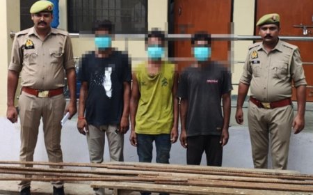 हरदोई: चोरी के मामले में 3 अभियुक्त गिरफ्तार