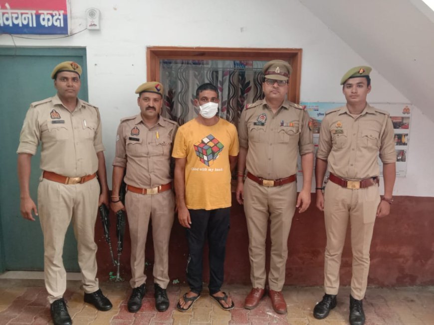 देवबंद न्यूज़: पुलिस द्वारा लाईसेंसी रिवाल्वर चोरी के वांछित अभियुक्त को किया गया गिरफ्तार।