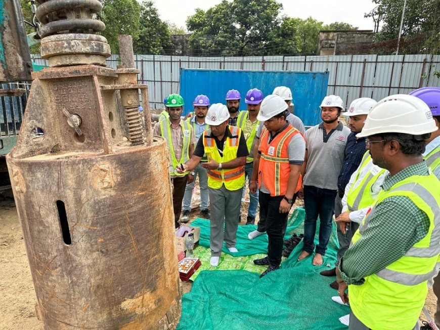 कानपुर मेट्रोः कॉरिडोर-2 के एलिवेटेड सेक्शन की पाइलिंग कार्य का हुआ शुभारंभ।