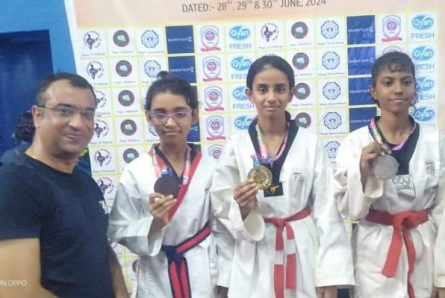 हरदोई न्यूज़: चौथी नेशनल ताइक्वांडो चैंपियनशिप, हरदोई के शौर्य और निक्स ने साधा स्वर्ण। 