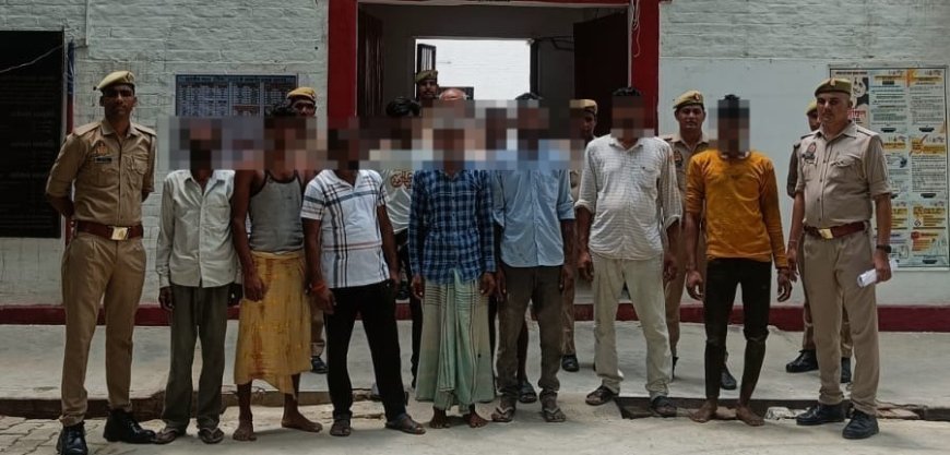 हरदोई:  नाली सफाई को लेकर हुए विवाद में 9 गिरफ्तार