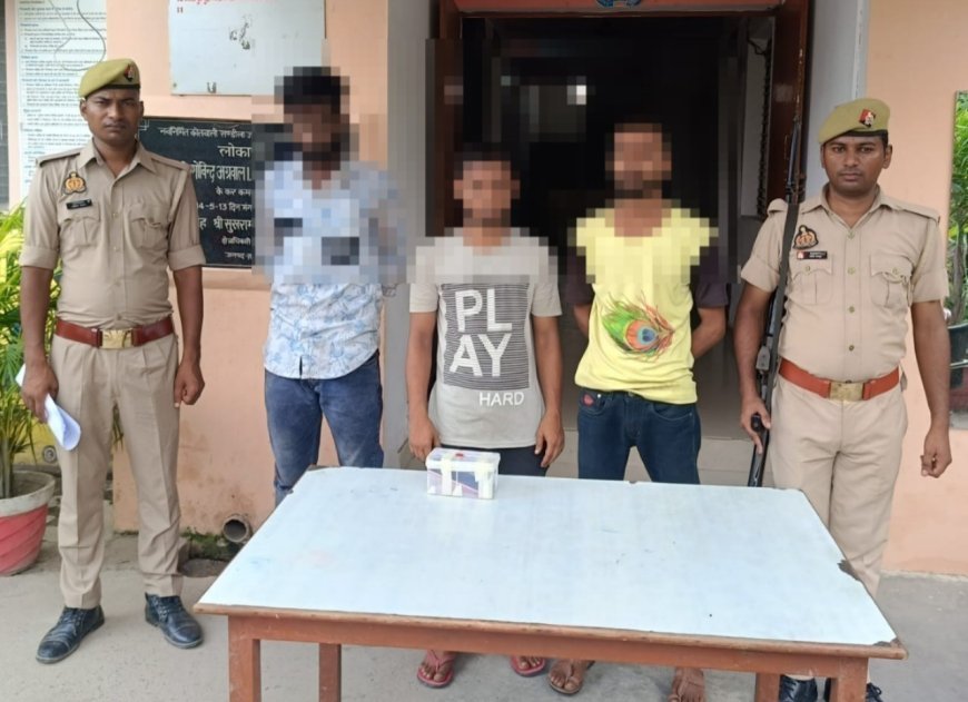 हरदोई: मोबाइल छीनकर भागे चोर, पुलिस ने पकड़ा