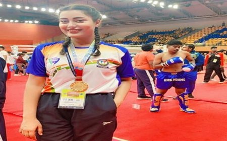 बलिया: प्रीति ने 'इंटरनेशनल किक बॉक्सिंग' चैंपियनशिप में जीता 'स्वर्ण-पदक'