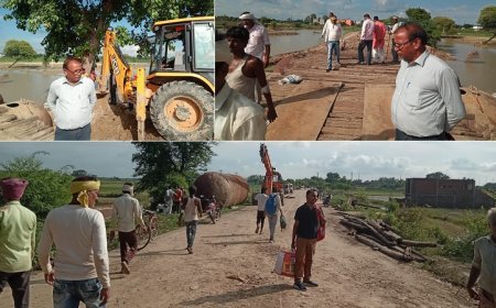 हरदोई न्यूज़: विश्व हिंदू परिषद के आग्रह पर आगमपुर पुलिया का वैकल्पिक निर्माण पूर्ण। 