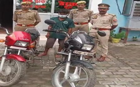 हरदोई: बाइक चोरी के मामले में 1 गिरफ्तार