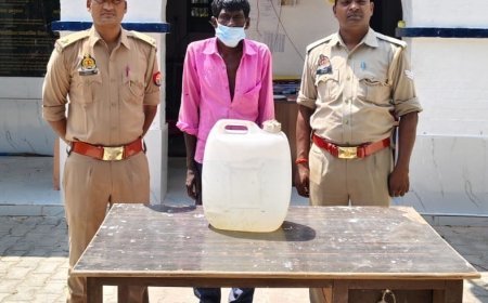 हरदोई: 20 लीटर अवैध शराब के साथ 1 गिरफ्तार