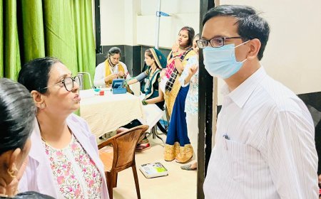 बलिया न्यूज़: जिलाधिकारी ने जिला महिला अस्पताल के निरीक्षण के दौरान दिये आवश्यक दिशा- निर्देश। 