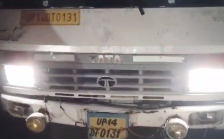 संभल में गौवंश से भरे वाहन पब्लिक ने पकड़ा,  मौके पर जम कर हुआ हंगामा, बीडीओ ने गौशाला को गौवंश भेजा था। 