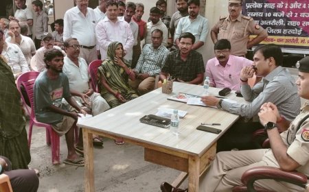 हरदोई न्यूज़: थाना समाधान दिवस- भूमि संबंधी विवादों के निस्तारण के लिए गांवों का स्थलीय निरीक्षण करें:- जिलाधिकारी