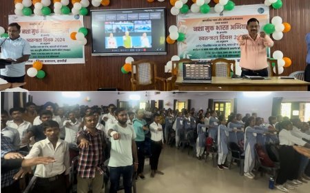 हरदोई न्यूज़: नशे से दूर रहने की दिलायी गयी शपथ। 