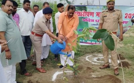 हरदोई न्यूज़: पौधारोपण से धरा पर छाएगी हरियाली, जीवन में आएगी खुशहाली। 